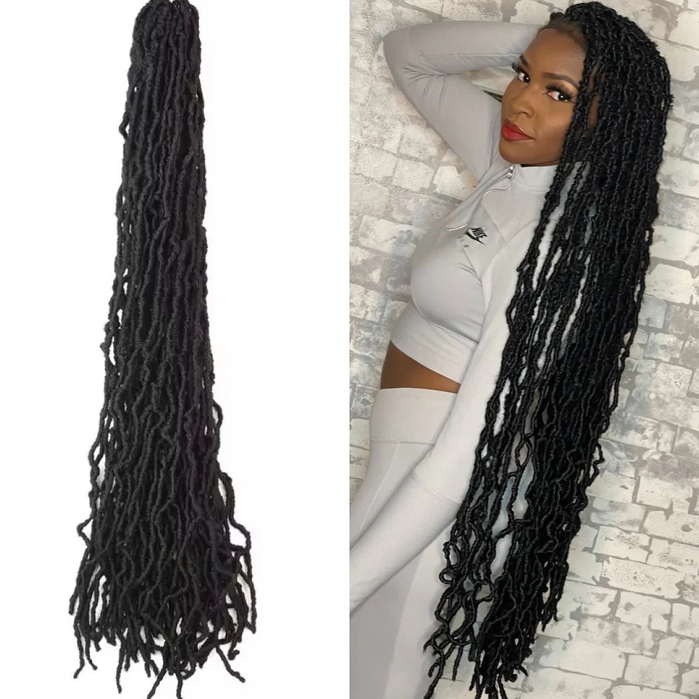 1 pack (36 Inch ) Nu Faux Locs Crochet Hair 1Pack Pre-looped (21 Stran ...