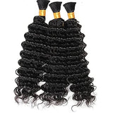 3BUNDLE DEEP WAVE BULK Human Remy Hair Goddess Curls (18-26Inch) (CHOOSE YOUR COLORS)