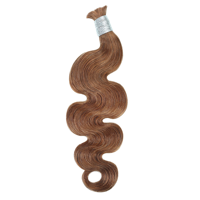 1 BUNDLE - 100% Unprocessed Virgin Natural Body Wave’ La Bulk Braiding Human Hair Curls (18-26 Inch)