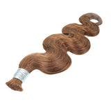 1 BUNDLE - 100% Unprocessed Virgin Natural Body Wave’ La Bulk Braiding Human Hair Curls (18-26 Inch)