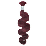 1 BUNDLE - 100% Unprocessed Virgin Natural Body Wave’ La Bulk Braiding Human Hair Curls (18-26 Inch)