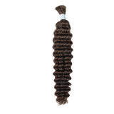 3 Bundles COLORS - 100% Unprocessed Virgin Natural Deep Wave’ La Bulk Braiding Human Hair Curls (18-22 Inch)