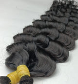 Loose Wave Curly Double Drawn  (18''-22'')