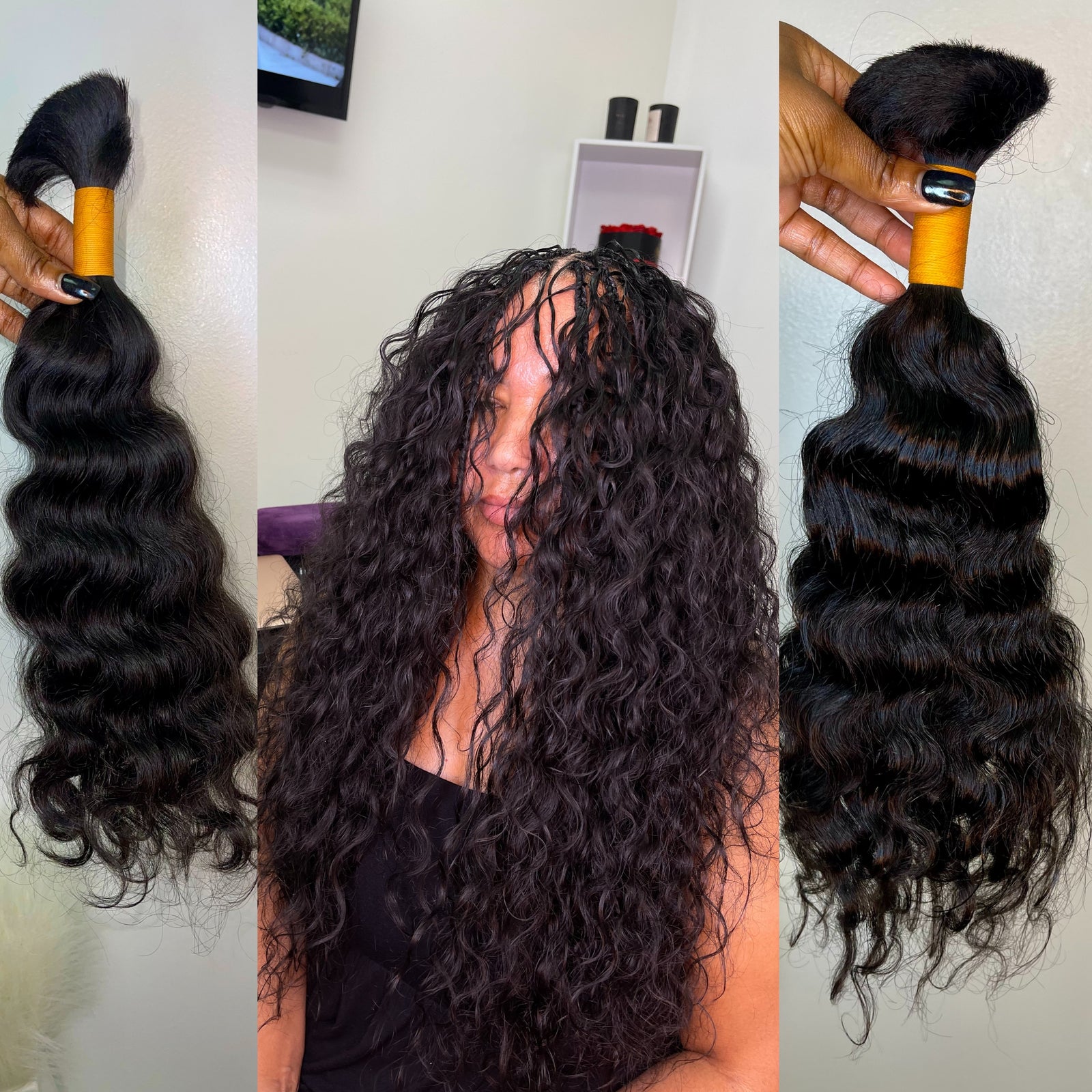 Single-Donor Virgin Hair Extensions Loose Wave 20\