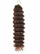 1 Bundle – Miracle Knot Virgin Deep Wave Crochet Human Hair for Boho & Goddess Braids (16"–22")