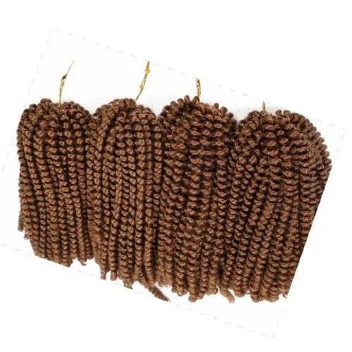Spring Twist 4 BUNDLES Crochet Braids Synthetic Hair 8 Inch Jumbo Braiding Hair