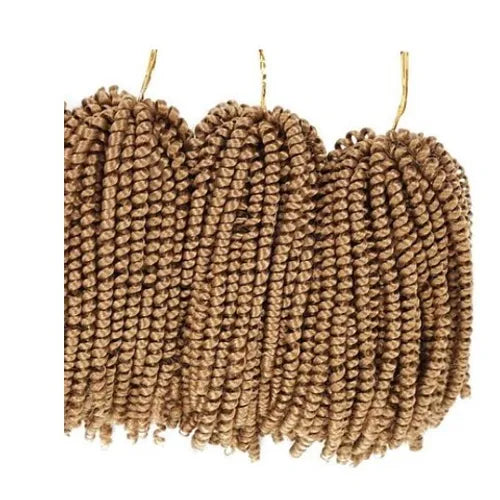 Spring Twist 3 Bundles Crochet Braids Synthetic Hair 8 Inch Jumbo Braiding Hair